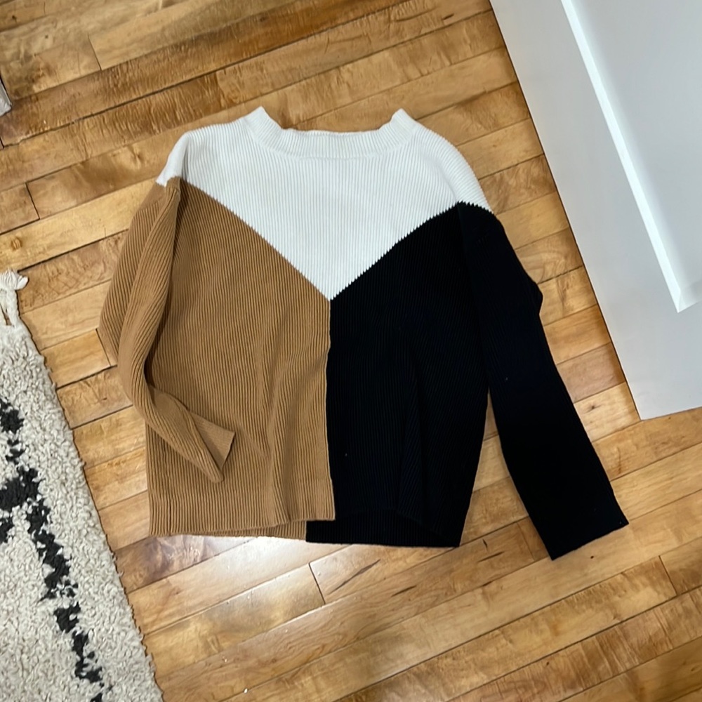 Color block sweater